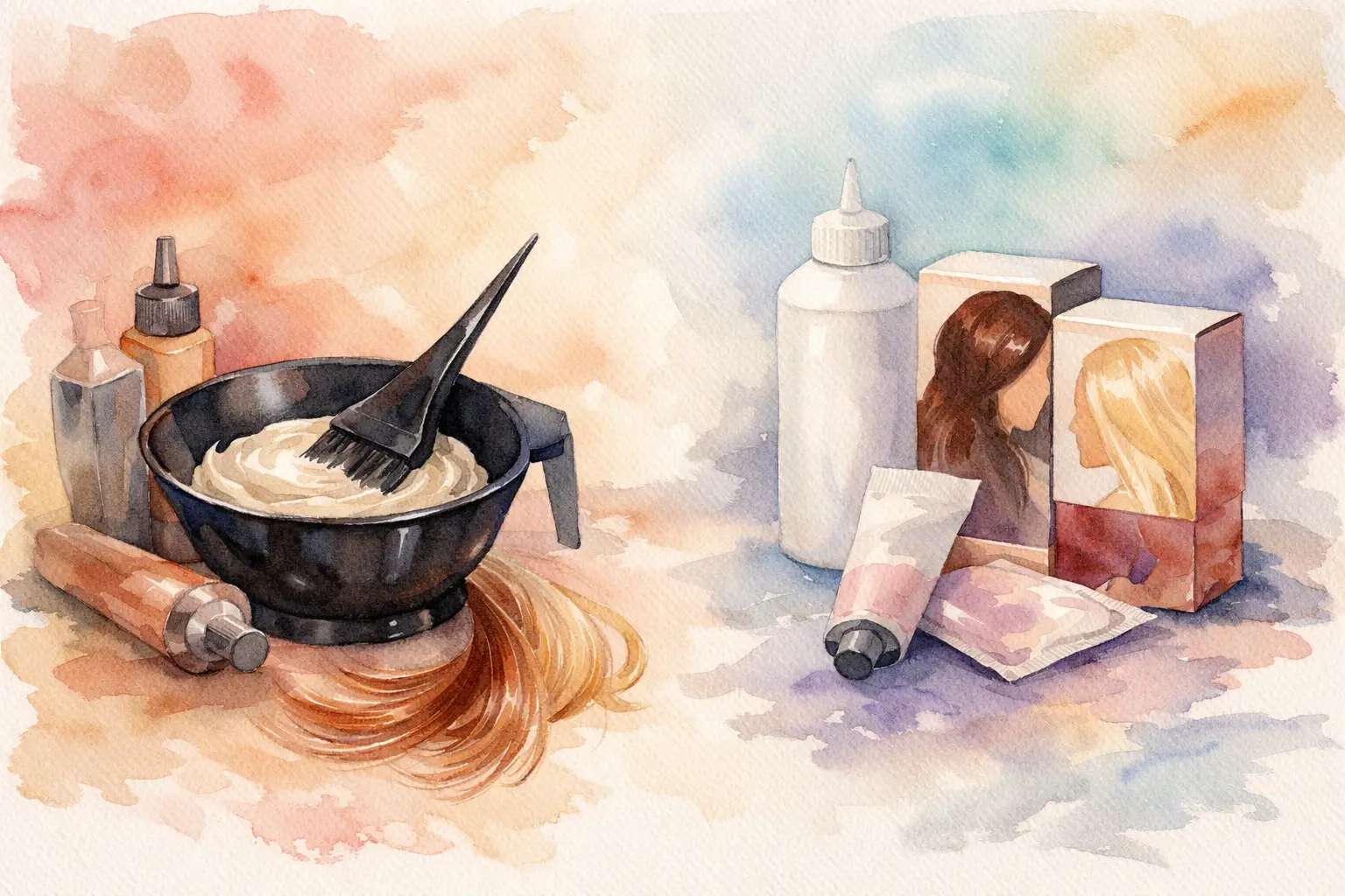 Salonfarbe versus Drogeriefarbe im Vergleich