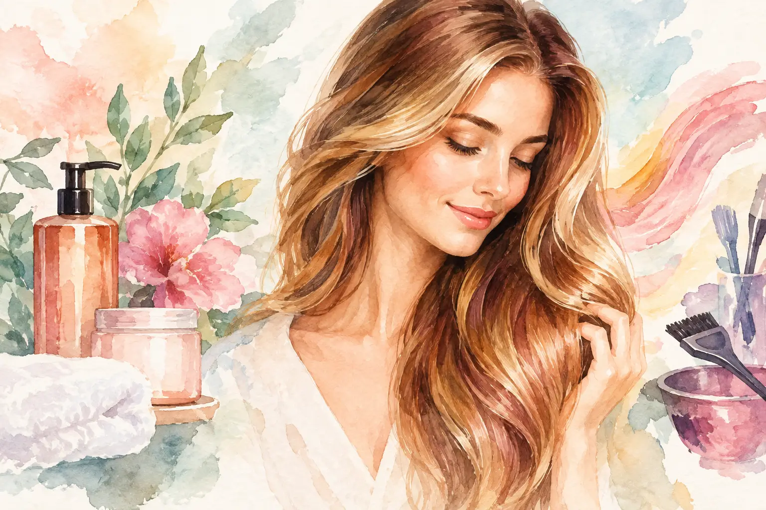 Haare nach Salonfarbe schützen und Glanz bewahren
